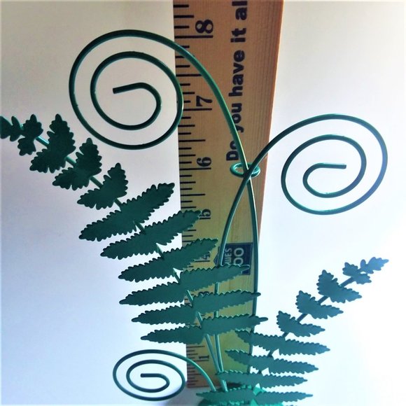 PartyLite SmartScents Green Metal Fern Holder Retired & 10 Scent Sticks Insense - Picture 8 of 8